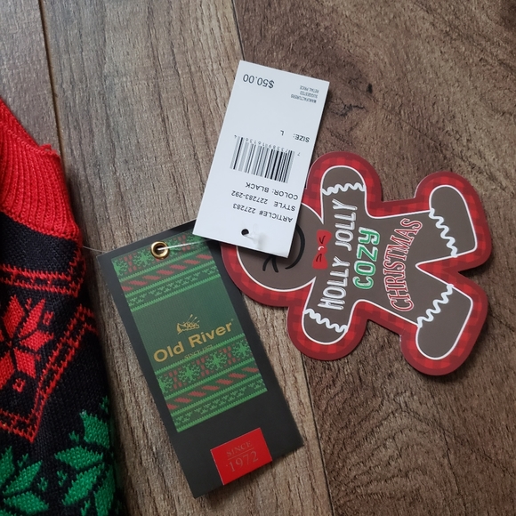 Old River Ugly Christmas Sweater Party Vest - Picture 4 of 5